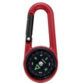 Colored Carabiner Compass - Red